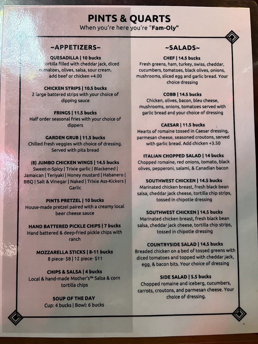 Pints & Quarts - Lacey Menu - Image 4