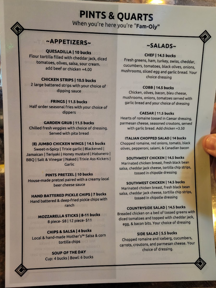 Pints & Quarts - Lacey Menu - Image 6